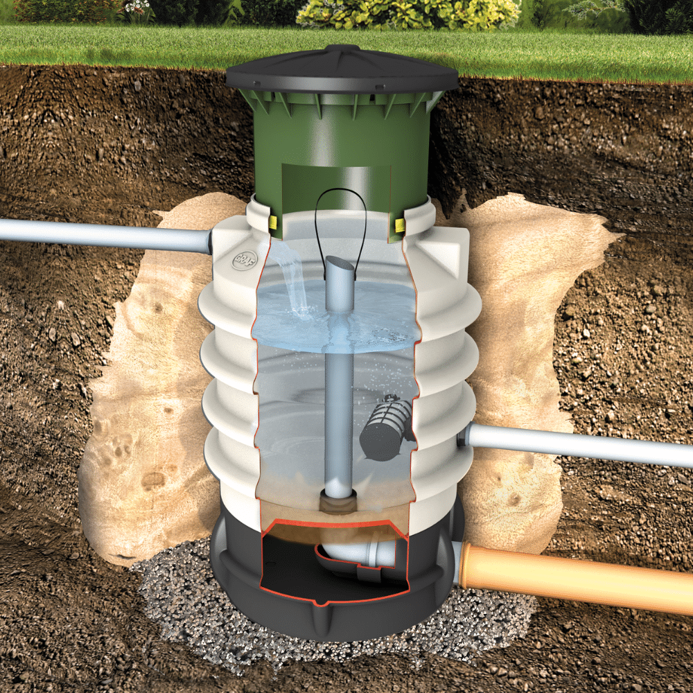 Spring Water Shaft Underground Illustration of a GRAF Australia Spring Water Shaft installed Underground