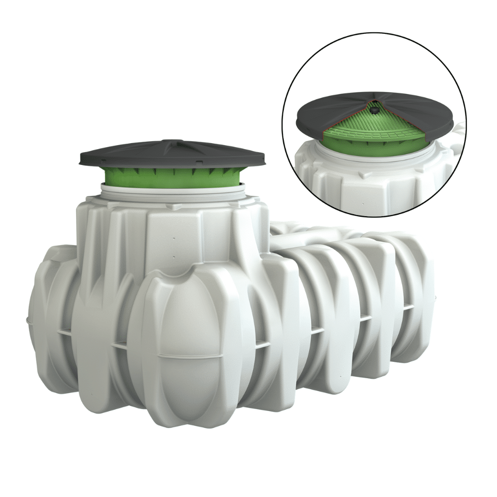 Platin Potable Water Tank Lid Illustration of a GRAF Australia Platin Potable Water Tank highlighting the Pedestrian Lid.