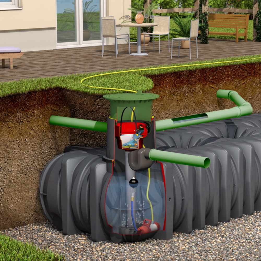 Platin Shallow Dig Garden Comfort Domestic Rainwater Harvesting System 1500-7500L Primary Image Platin Shallow Dig Garden Comfort Domestic Rainwater Harvesting System 1500-7500L Primary Image