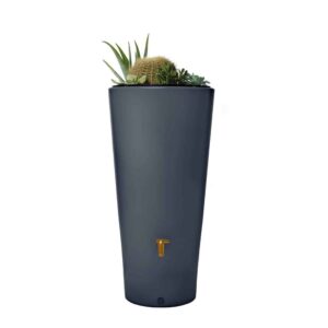 VASO 2In1 Water Tank 250 Litres, Grey (aquaquick tap included)